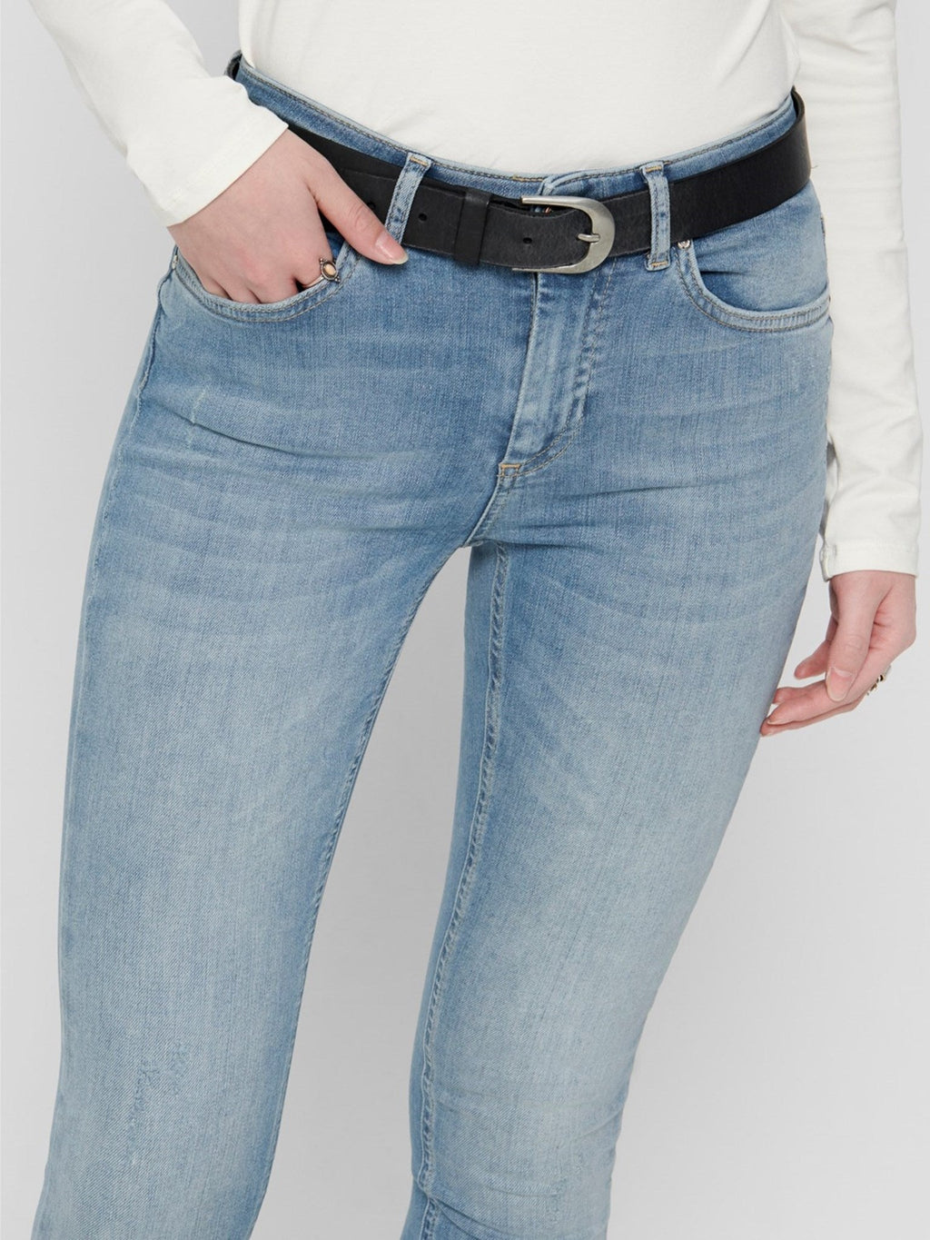 Blush Stredné džínsy - svetlo modrá džínsovina