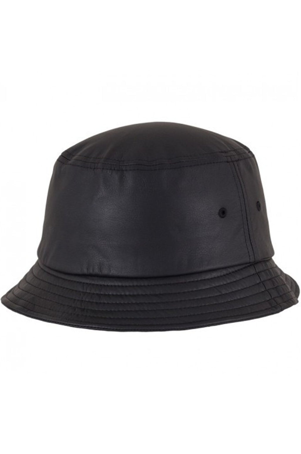 水桶帽 - 人造皮革黑色