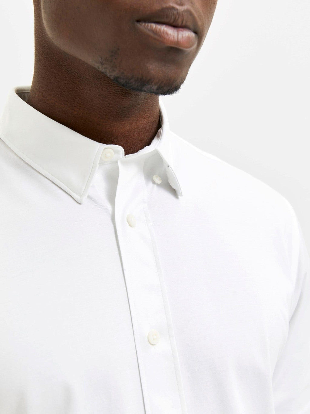 Charles Slim tričko - biela