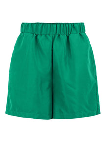Chrilina vysoký pás Shorts - Jednoduchá zelená