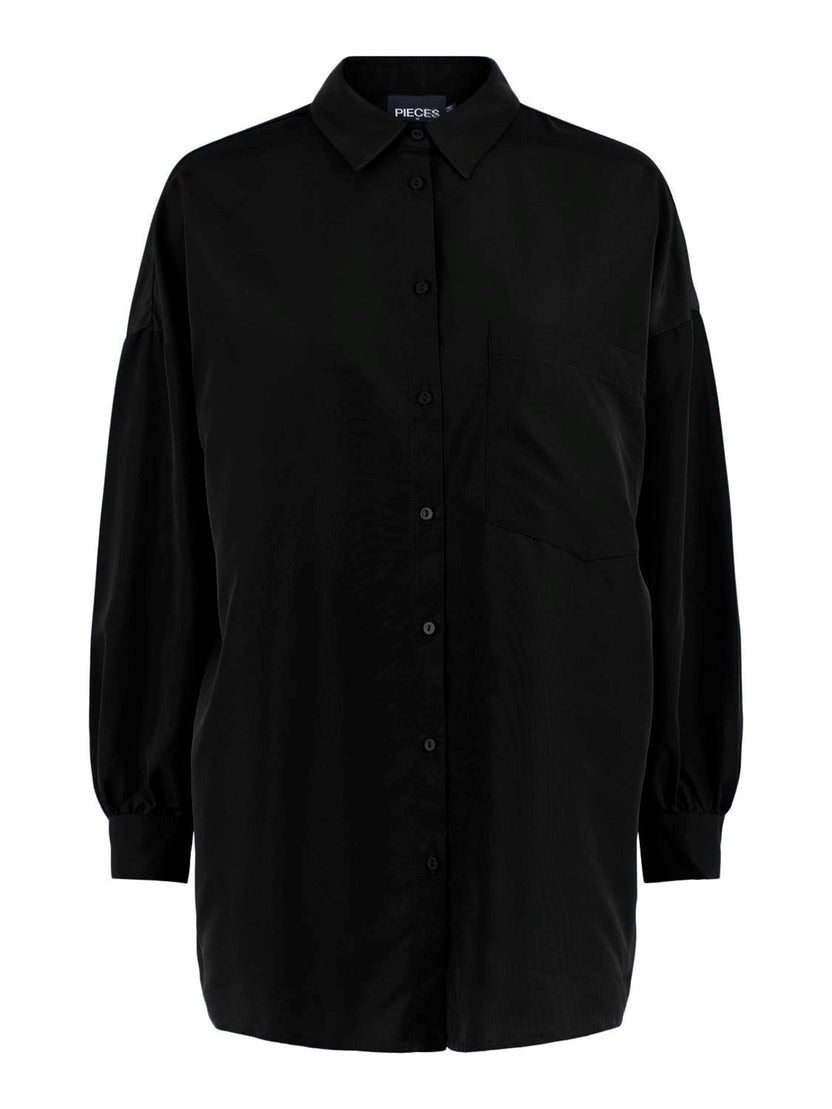Chrilina Oversized Shirt - Black