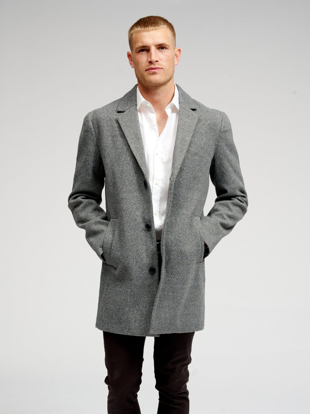 Klasický kabát - šedá