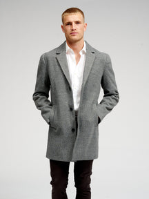Klasický kabát - šedá