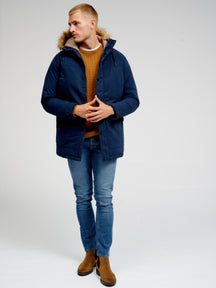 Jacket Classic Long Parka - Navy