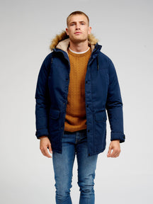 Jacket Classic Long Parka - Navy