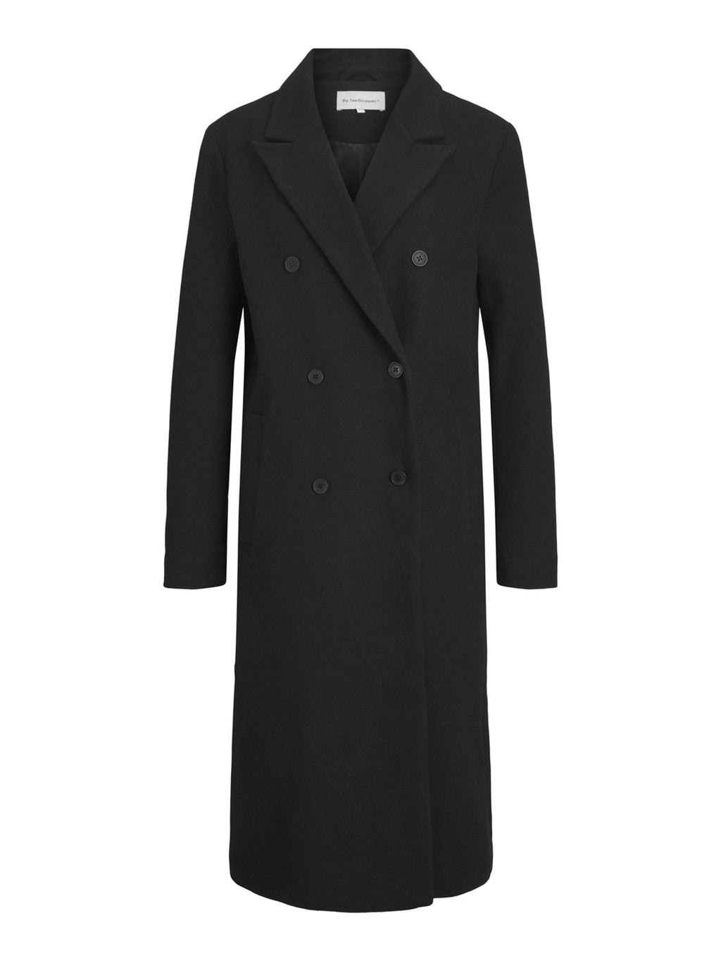 Klasický vlnený kabát - čierna