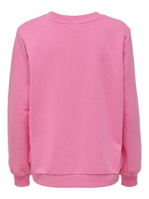 Ružičasti džemper u boji - ružičasti