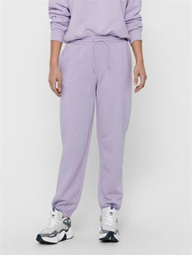 舒适的运动裤 - 柔和紫色
