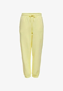 舒适的运动裤 - 柔和的黄色