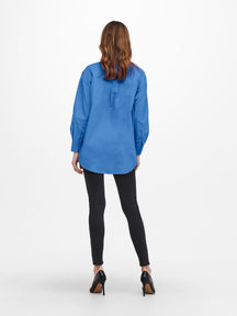Corina Loose Shirt - Navy blue