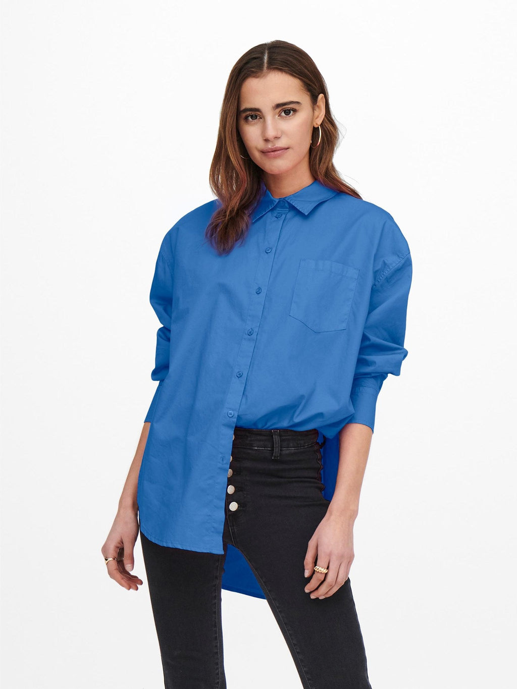 Voľná ​​košeľa Corina - Navy modrá