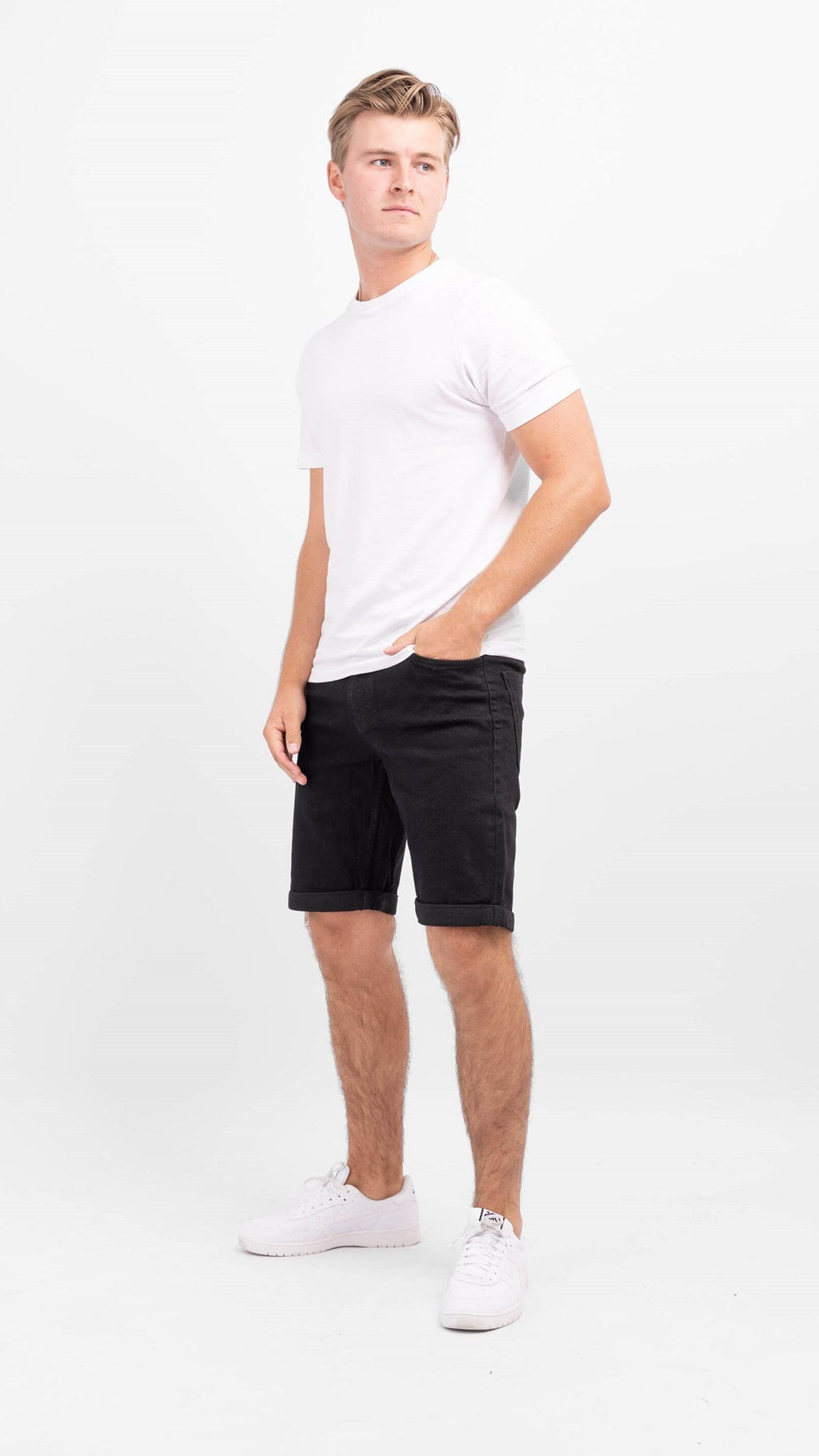 Džínsovina Shorts - Čierna