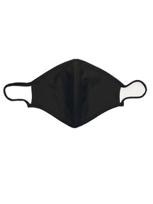 Maska od tkanine s 3 sloja - crna (organski pamuk)