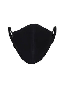 Maska od tkanine s 3 sloja - crna (organski pamuk)