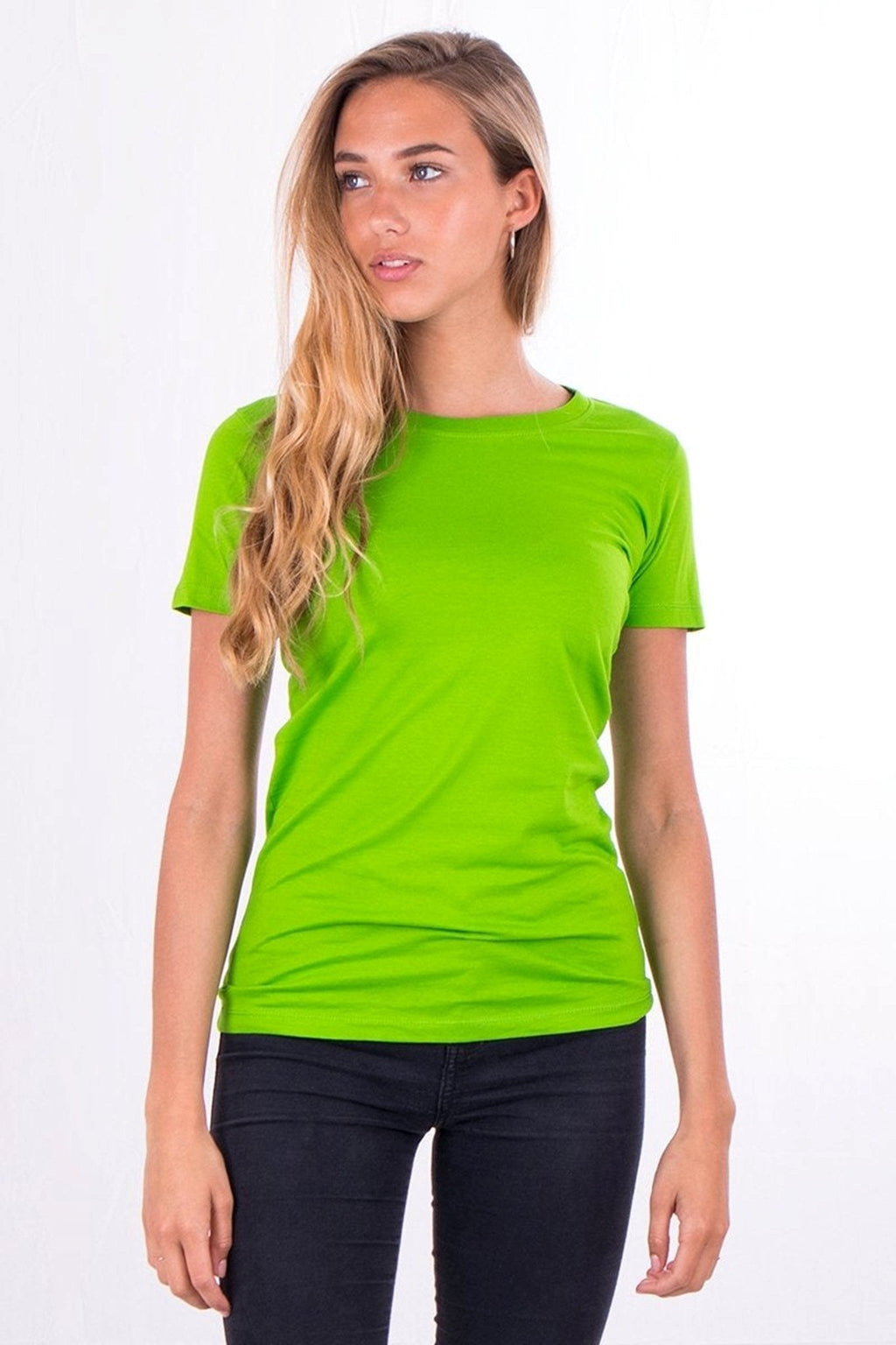 Fitted t-shirt - Lime green