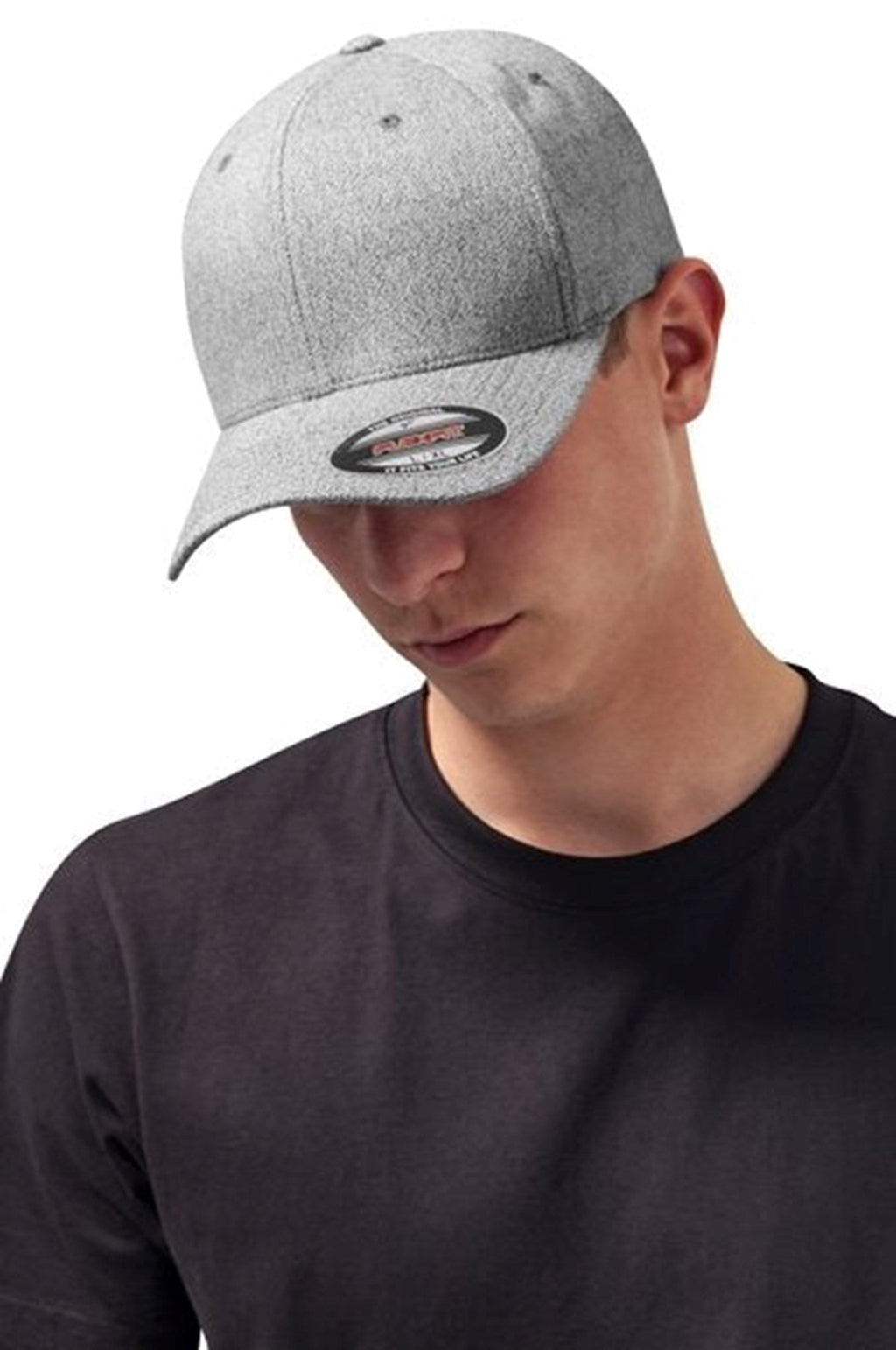 Flexfit Melange帽 - 灰色