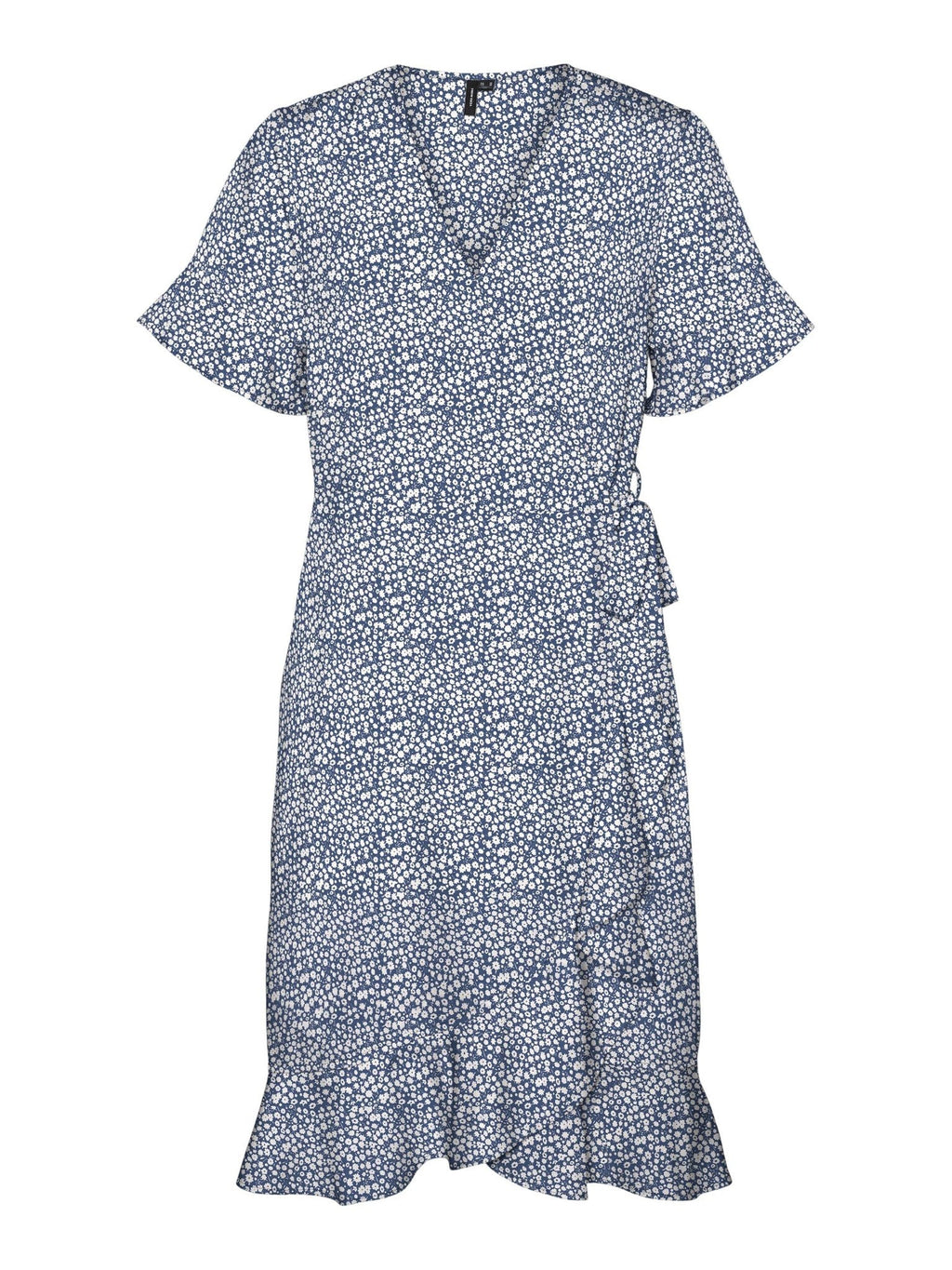 Henna Mini Wrap Dress - Čína modrá