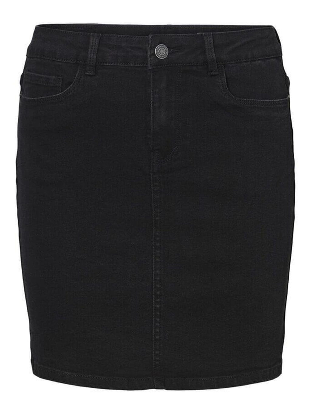 Horúca sukňa - čierna džínsovina