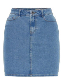 Horúca sukňa - svetlo modrá džínsovina