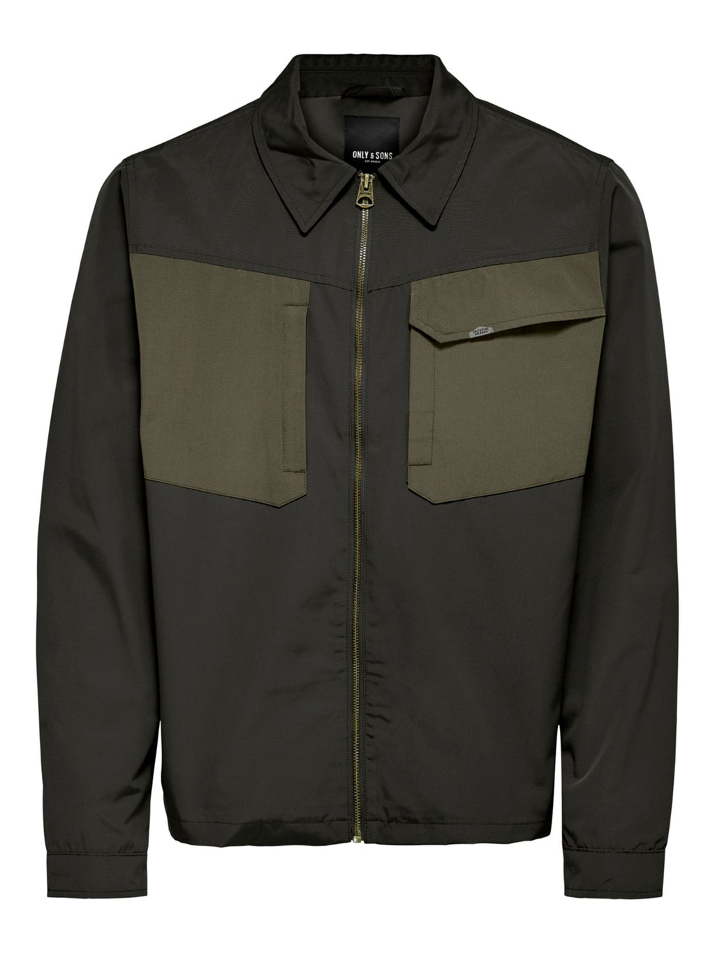 Jayden zipper jacket - Peat