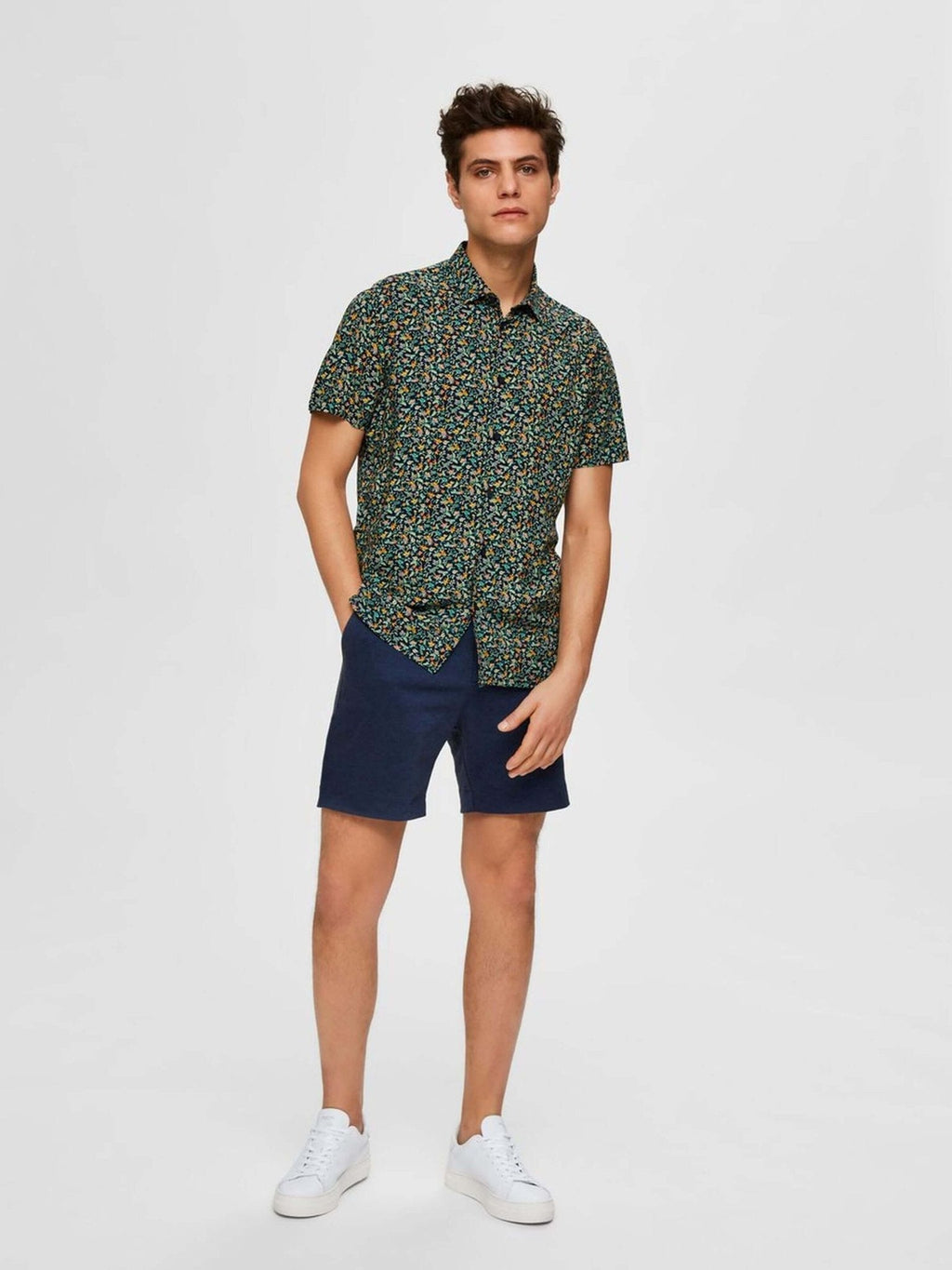 Geansaí Shorts - Navy Checkered