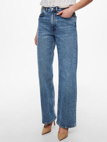 Šťavnaté džínsy (široká noha) - džínsová modrá