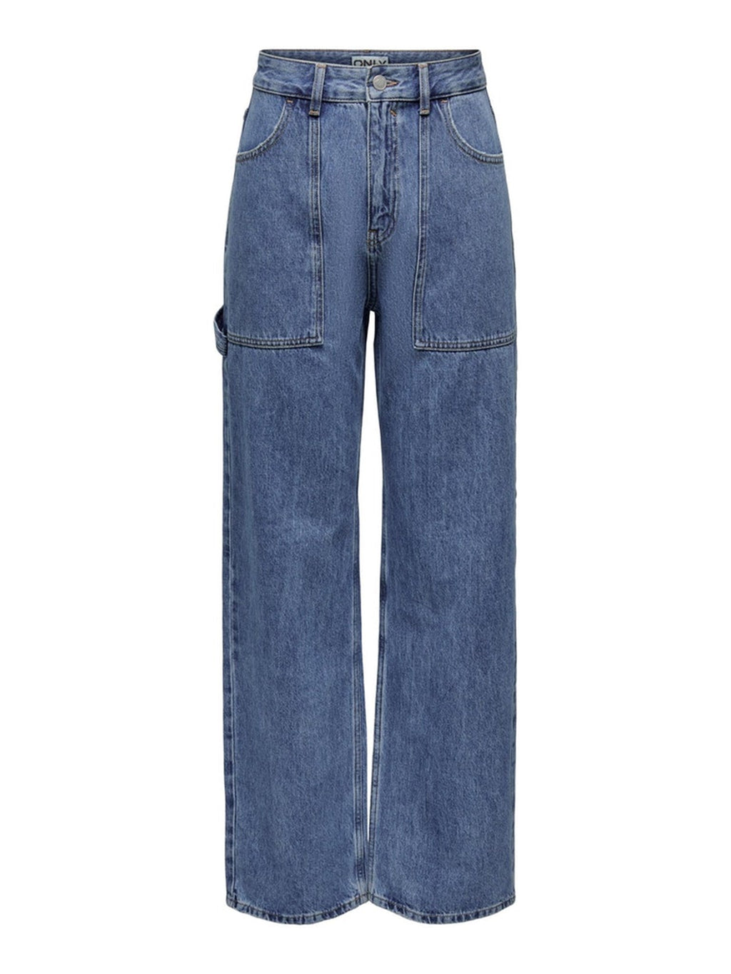 Jeans Wide Kirsi - Denim Gorm Meánach