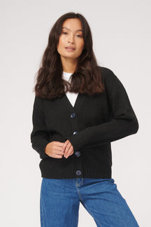 Pletený sveter - čierna