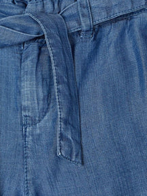 轻牛仔短裤 - 蓝色
