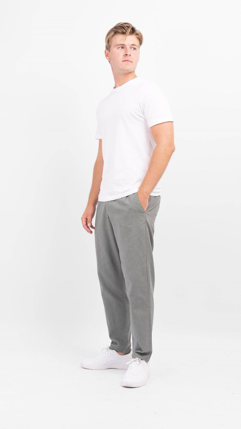 Posteljine hlače - Castor Grey