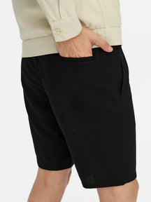 Linus亚麻短裤 - 黑色