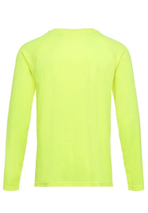 Tričko s dlhým rukávom-neónová žltá