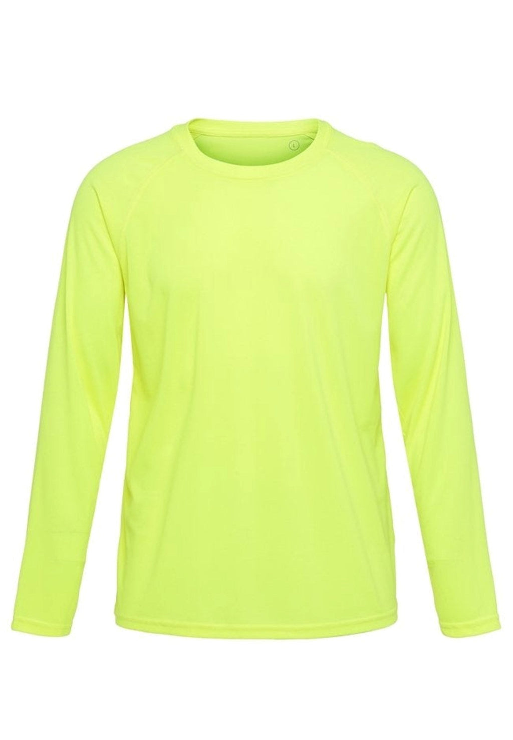 T-Léine Oiliúna Sleeved Fada-Neon Buí