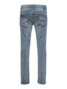 织机牛仔裤PK3627-灰色牛仔布