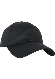 Nízko profil organickej bavlnenej čiapky - čierna