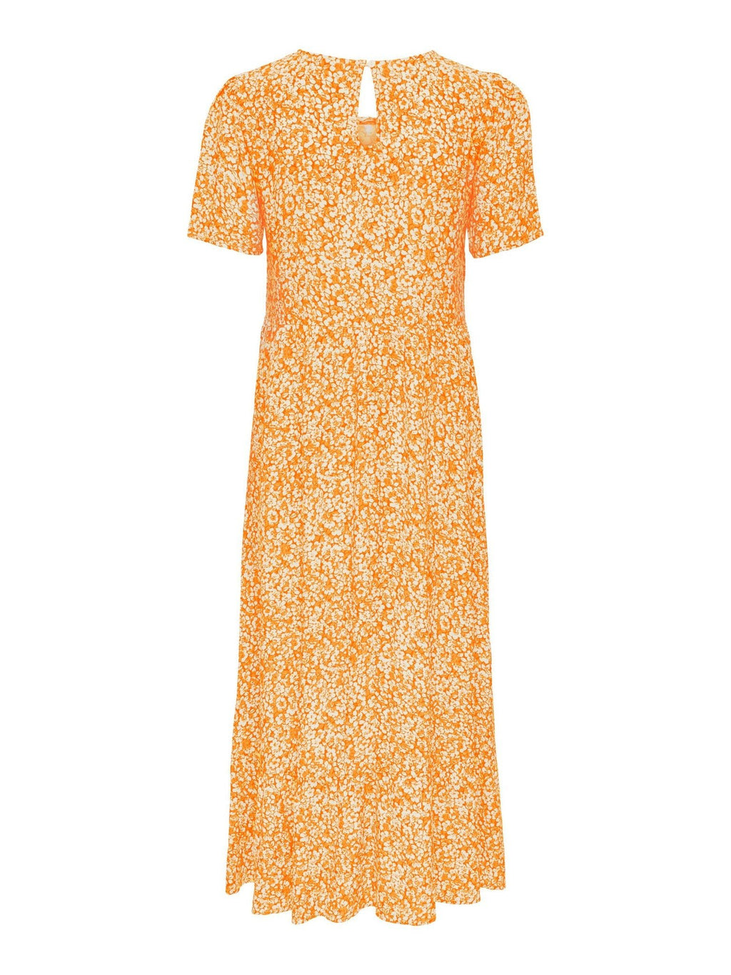 Šaty Malle Midi - kvitnúce oranžové