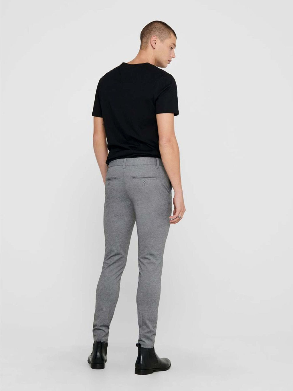 Označite hlače - svijetlo sive (rastezljive hlače)