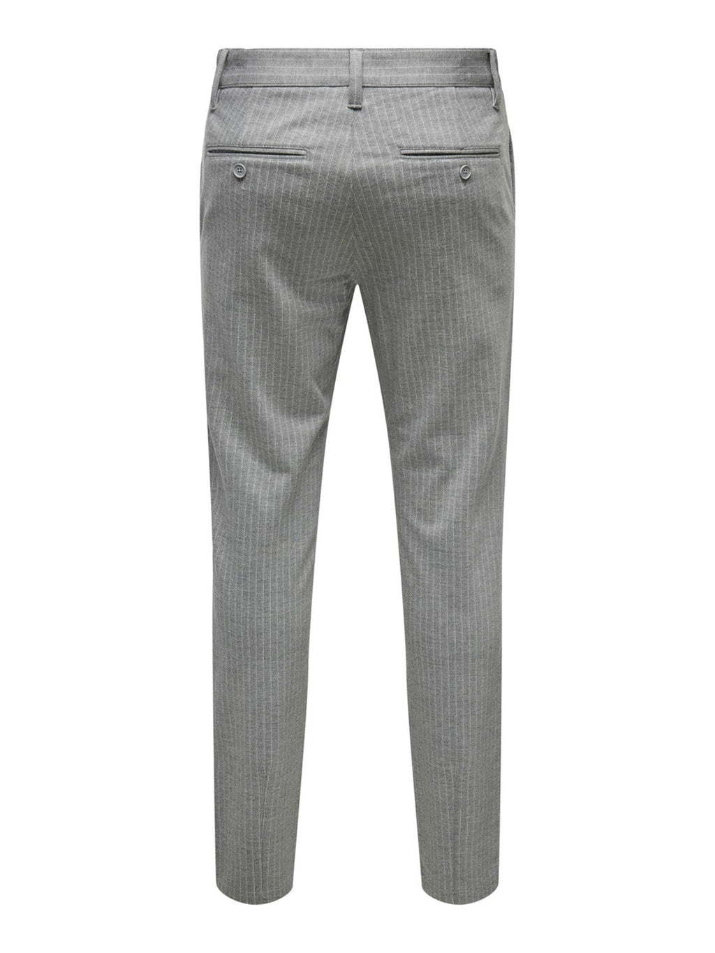 标记裤子 - 浅灰色条纹