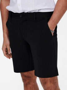 Mark shorts stripe - Black