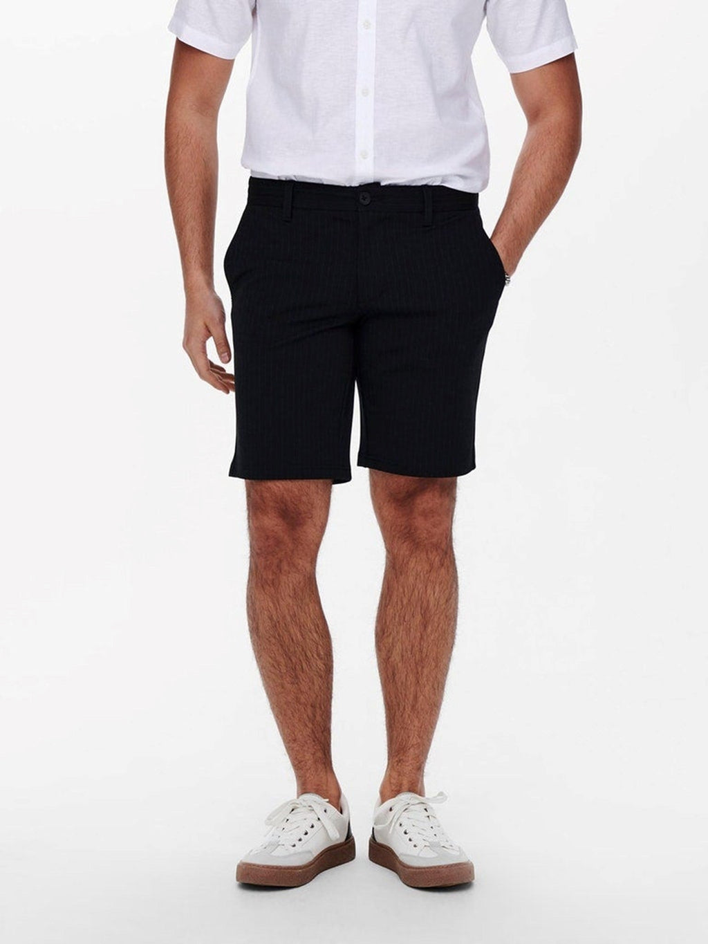 Spota shorts Stripe - Dubh