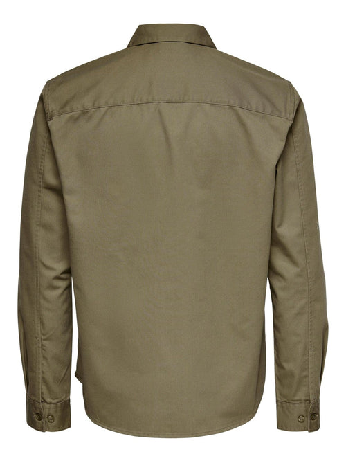 Matti Twill Overshirt - Green - TeeShoppen Group™ - Formal Shirts & Blouses - Only & Sons