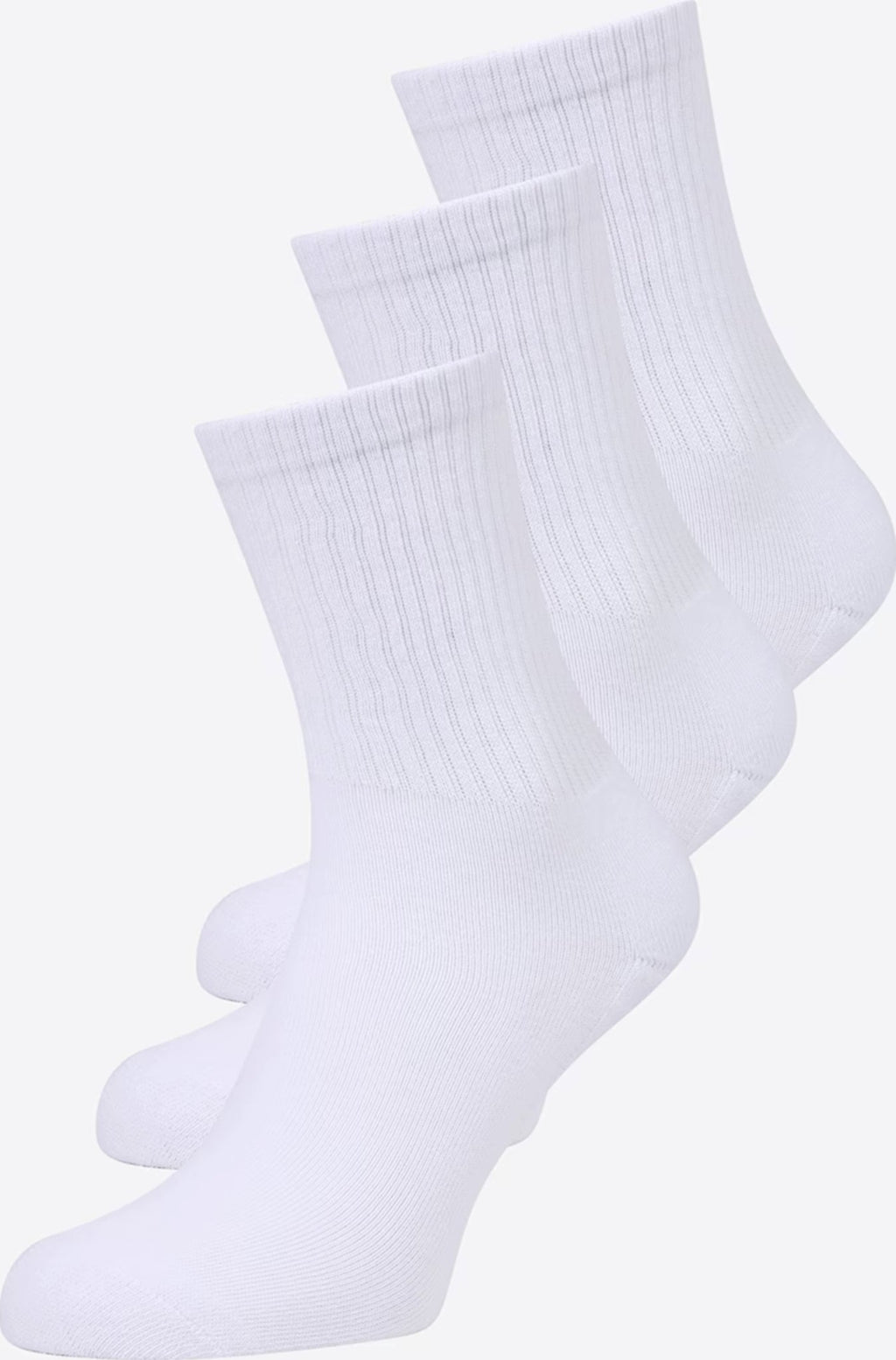 梅尔运动袜3包 - 白色