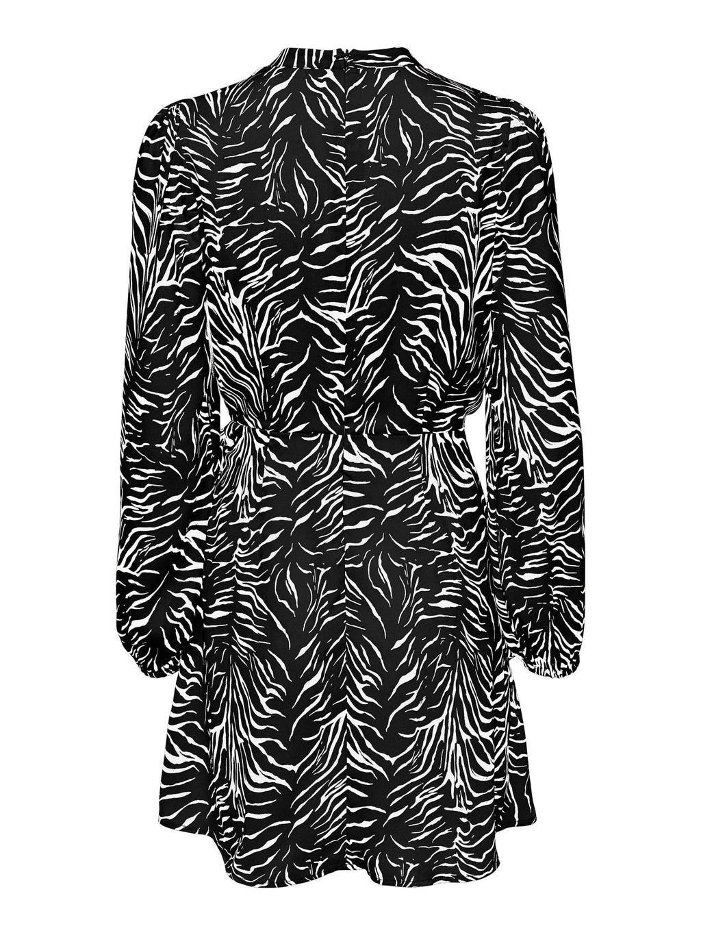 Mille Wrap Klänning - crna živopisna zebra