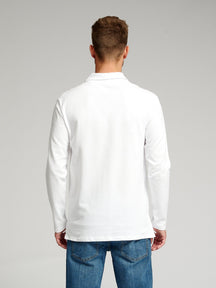 Polo majica s dugim rukavima - bijela