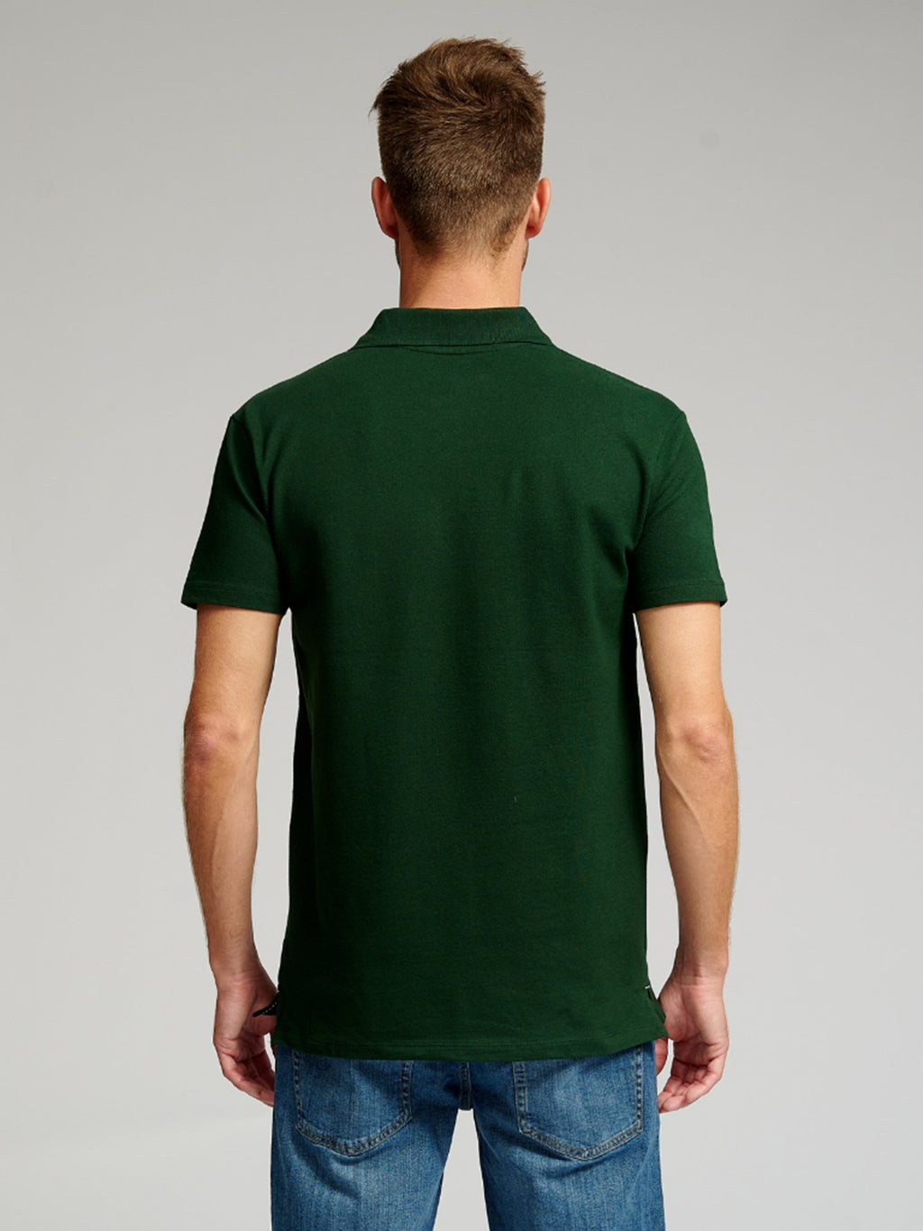 Muscle Polo tričko - tmavo zelená