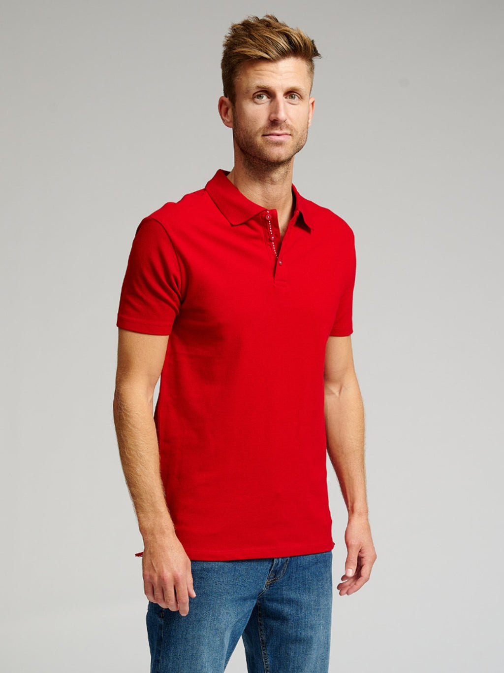 Muscle Polo tričko - červená