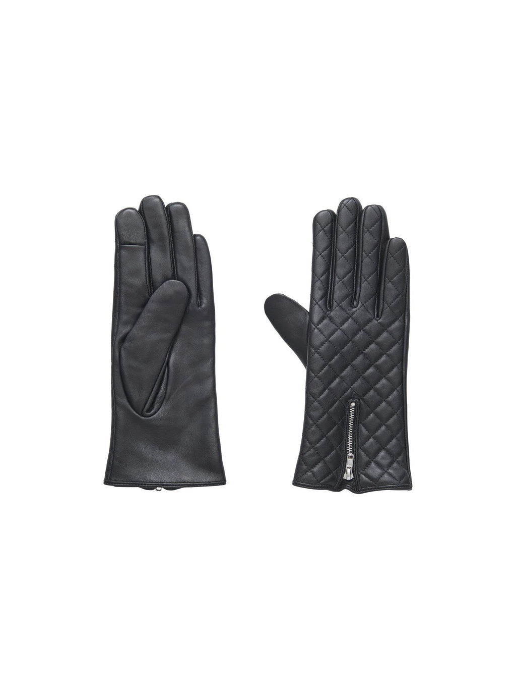Nastina Leather Gloves-黑色