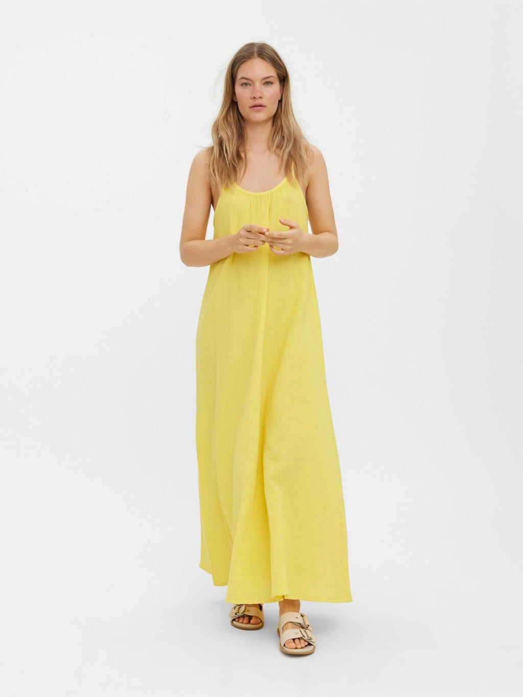 Natali singletna haljina - žuta