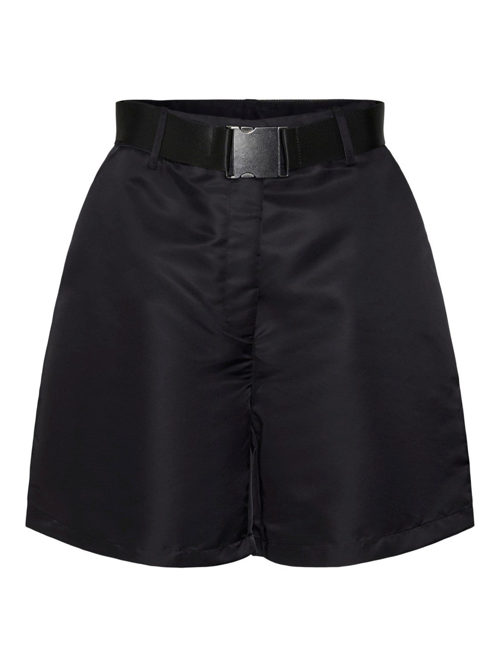 Neco High-Waist Shorts - dubh