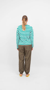 Nelli sveter s dlhým rukávom - zelená